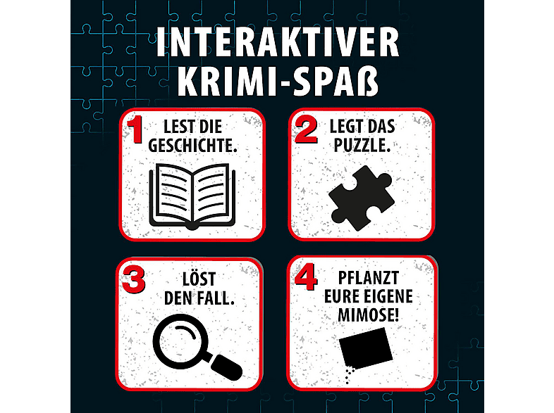 Thumbnail - KOSMOS Krimipuzzle Die drei ??? Blüte des Verderbens Familienspiel Mehrfarbig