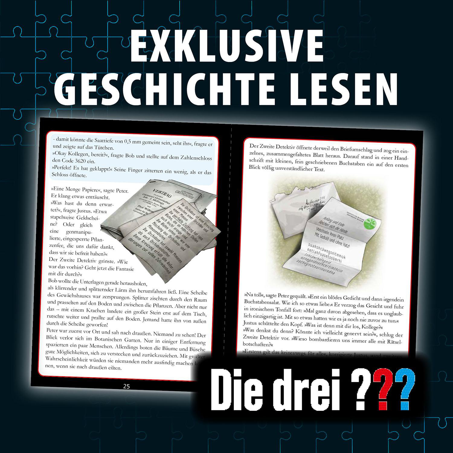 Eine Buchseite mit schwarzem Text. Der Text ist auf Deutsch und ein Logo ist sichtbar.