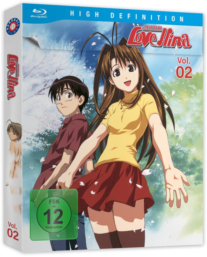 Anime-DVD-Cover: zwei Charaktere, ein Junge und ein Mädchen, mit Titel und Bandnummer.