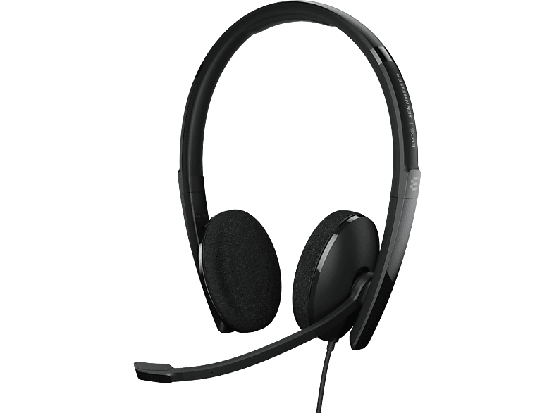 Auriculares - Epos SC 160 USB-C, Cancelación de Ruido Activa, Micrófono, Certificado para Microsoft Teams, Negro
