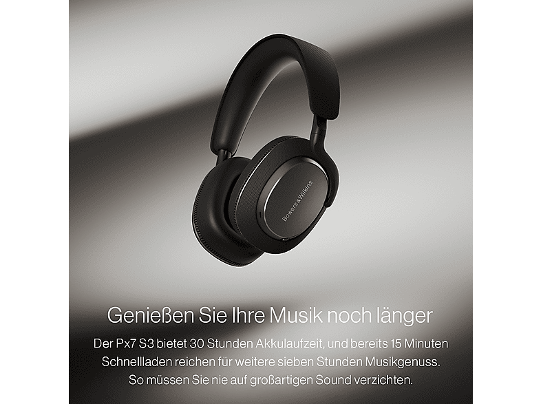 Bowers & Wilkins Px7 S3 Over-Ear Noise-Cancelling Wireless Kopfhörer, Anthracite Black — Foto 4 von 5