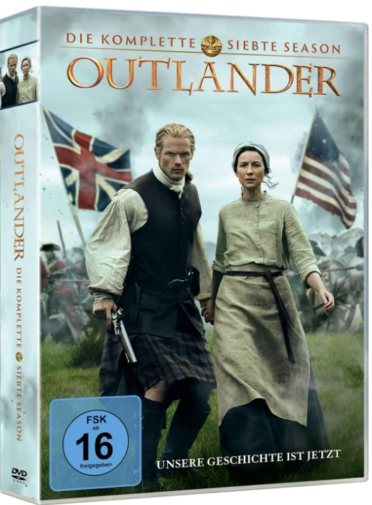 DVD-Cover von Outlander, Schauspieler in Kostümen.