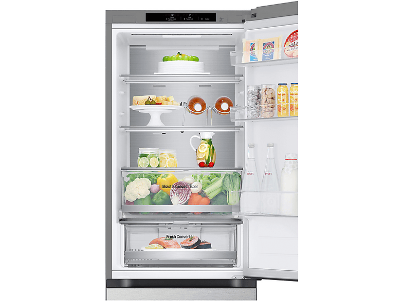 LG GBV5140AMB Kühlgefrierkombination (A, 344 l, 1860 mm hoch, Prime Silver)