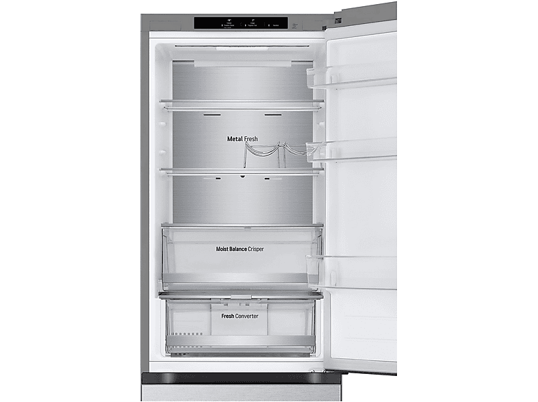 LG GBV5140AMB Kühlgefrierkombination (A, 344 l, 1860 mm hoch, Prime Silver)