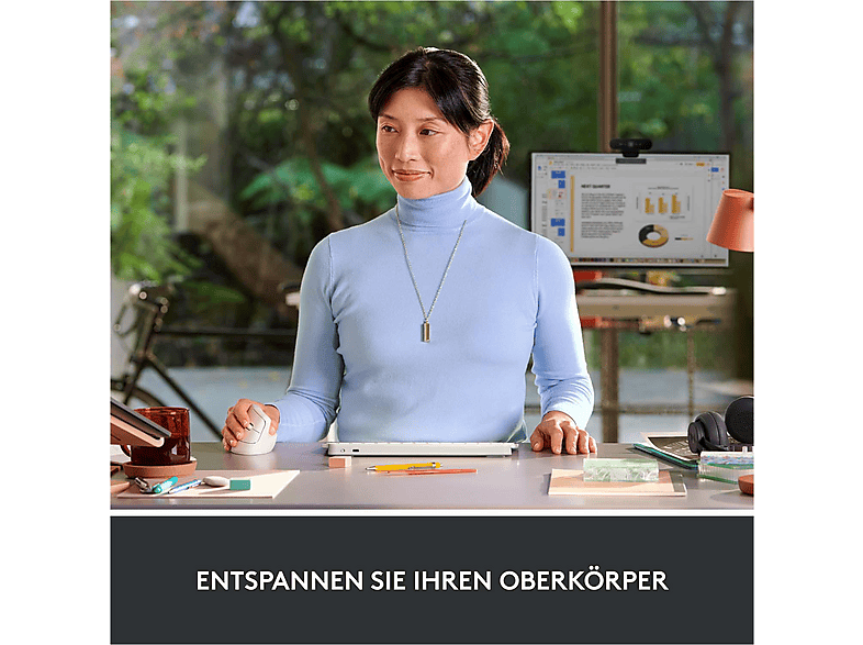 Thumbnail - LOGITECH - B2B Lift Vertikale Ergonomische, Off White