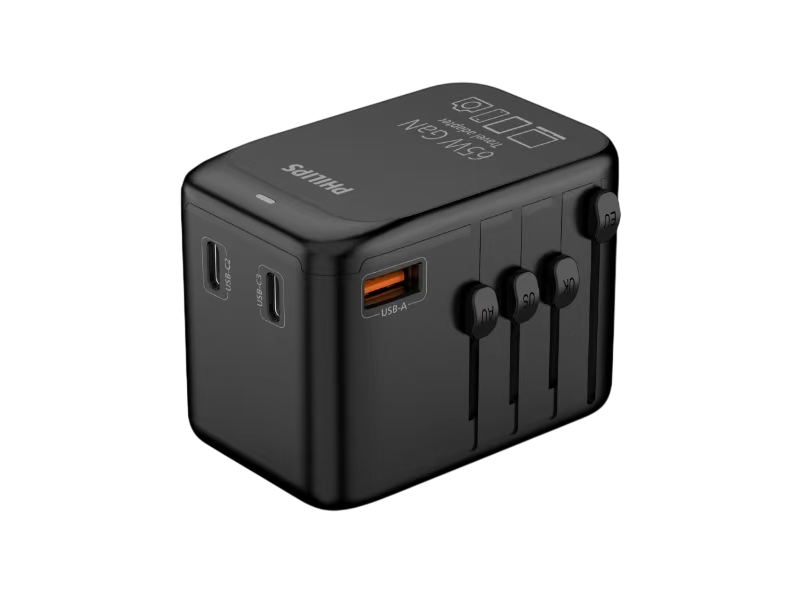PHILIPS CHP9000BK/62 65 W 2xUSB-C, 1xUSB-A Evrensel GaN Şarj