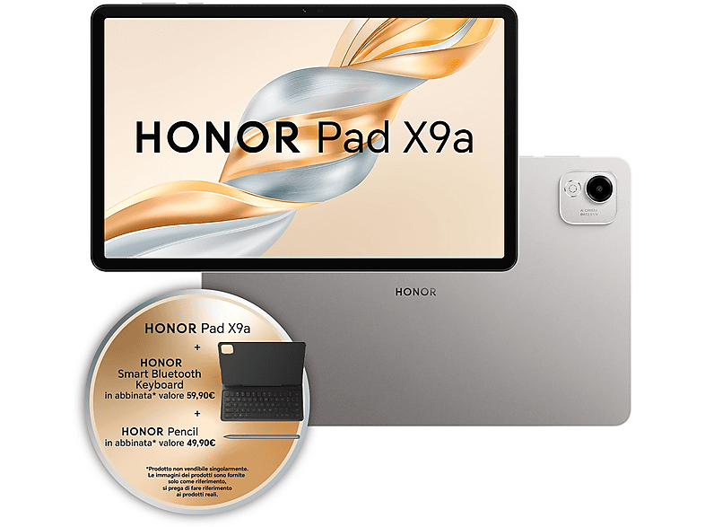 Tablet Honor PAD X9A WIF 6+128 Pen+Key, 128 GB, 11,5", Gray Slate