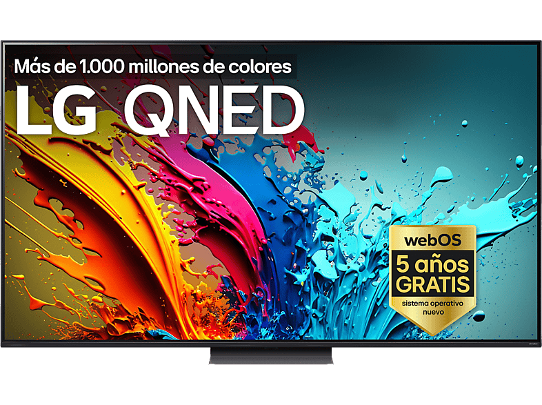 REACONDICIONADO Seminuevo Muy bueno TV QNED 65" - LG 65QNED86T6A, UHD 4K, Procesador Inteligente 4K α8, Smart TV, DVB-T2 (H.265), Negro grafito