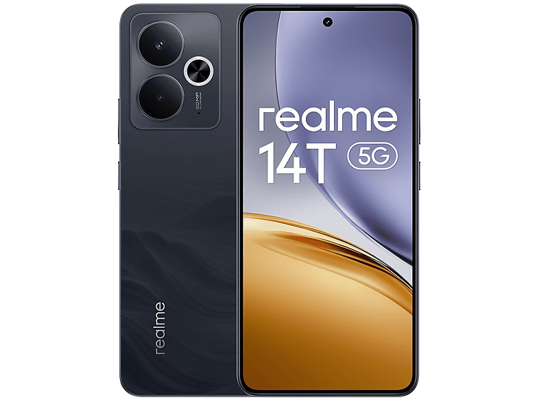 realme 14T 5G 8+256Gb, 256 GB, Black Smartphone