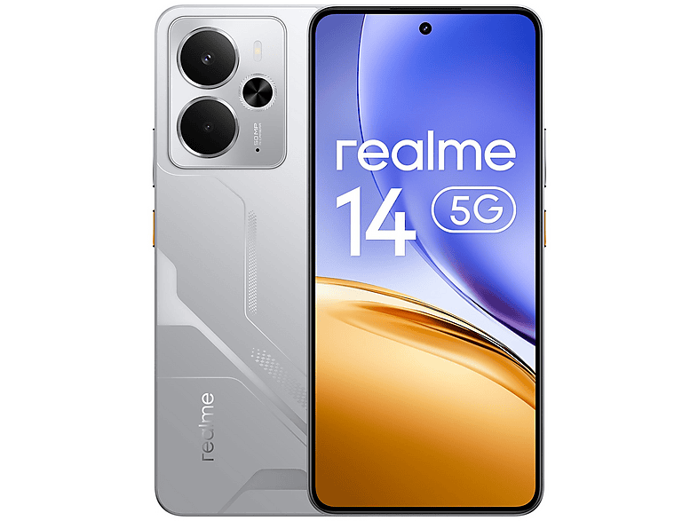 realme 14 5G 12+256Gb, 256 GB, Argento Smartphone