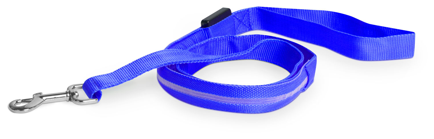 YUMMIE LED-es póráz, akkumulátoros, kék (60026D)