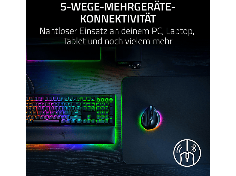 RAZER PRO CLICK V2 VERTICAL ED. Maus, Schwarz