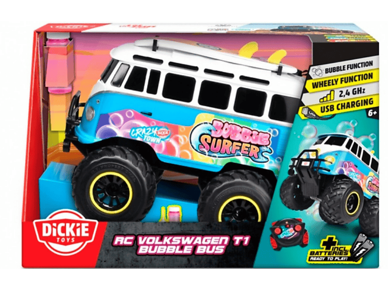 Simba RC Volkswagen T1 Bubble Bus, RTR Ferngesteuertes Auto, Mehrfarbig — Foto 2 von 4