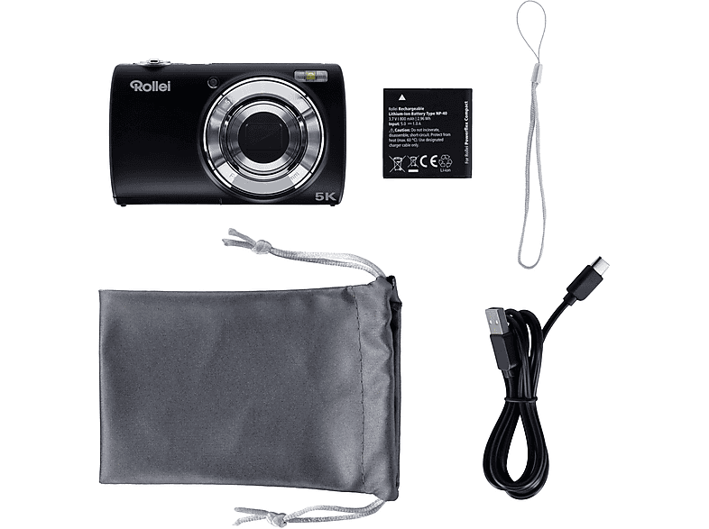 Thumbnail - ROLLEI Powerflex Compact Digitalkamera Schwarz, 5x opt. Zoom, 2,8" IPS-Display