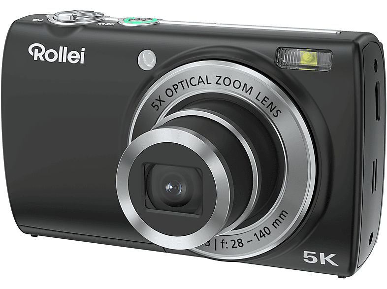 Thumbnail - ROLLEI Powerflex Compact Digitalkamera Schwarz, 5x opt. Zoom, 2,8" IPS-Display