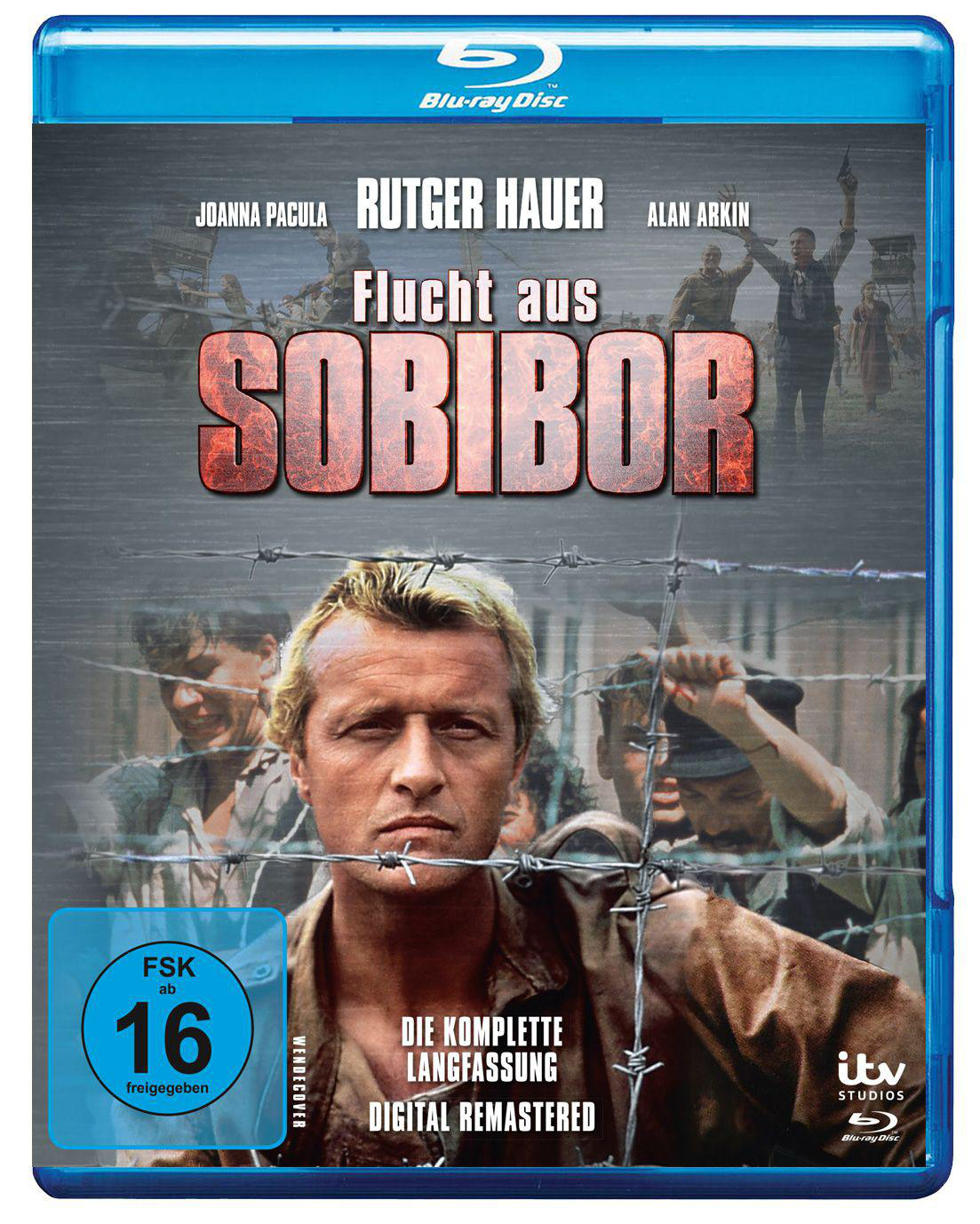Blu-ray-Filmcover: Rutger Hauer in einem Film über das Vernichtungslager Sobibor.