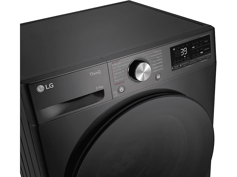 LG Electronics W4WR7096YB Waschtrockner (9 kg / 6 kg, 1360 U/Min., freistehend, Schwarz) — Foto 2 von 2