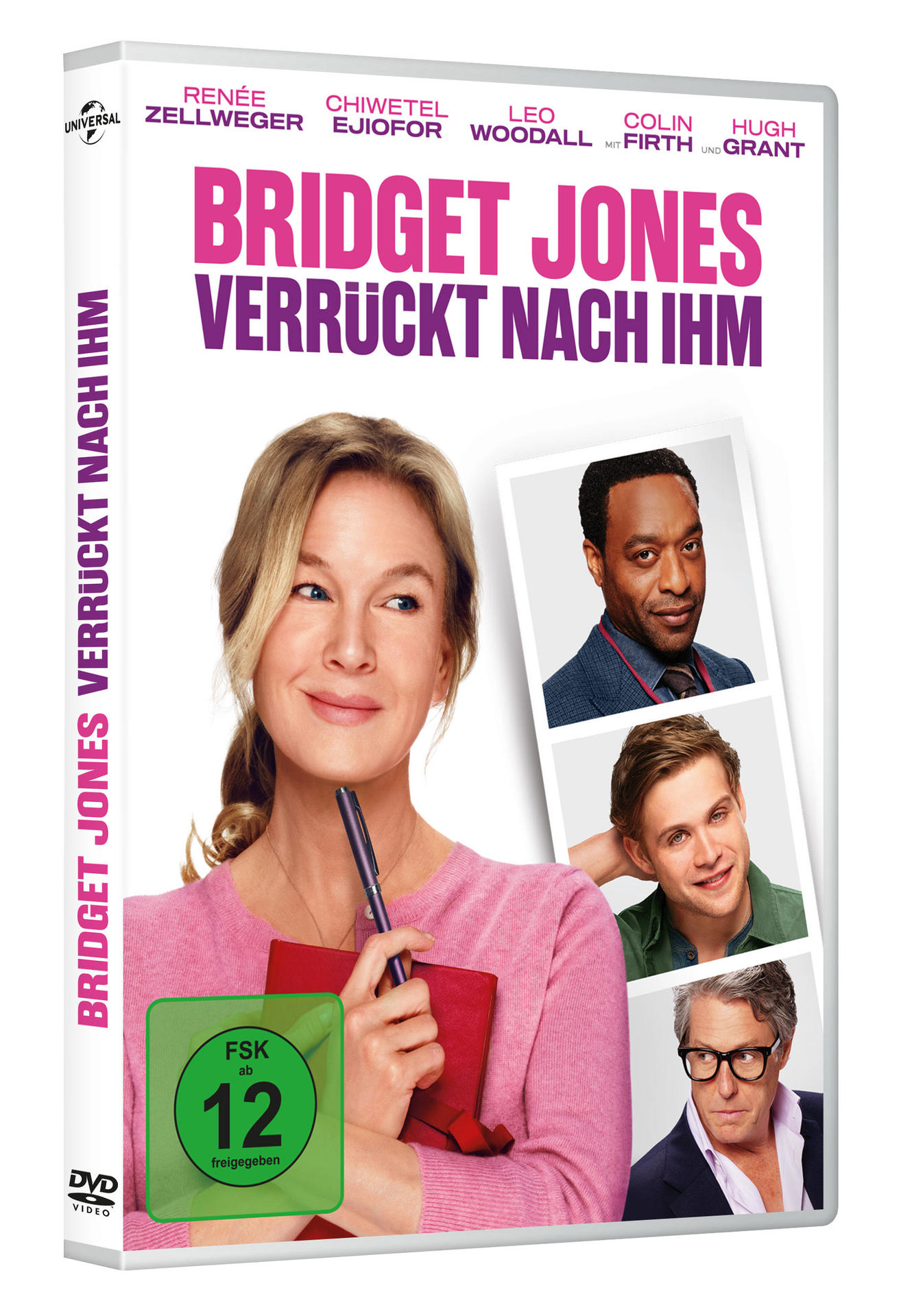 DVD-Cover von 'Bridget Jones' Baby' mit René Zellweger und anderen Schauspielern.