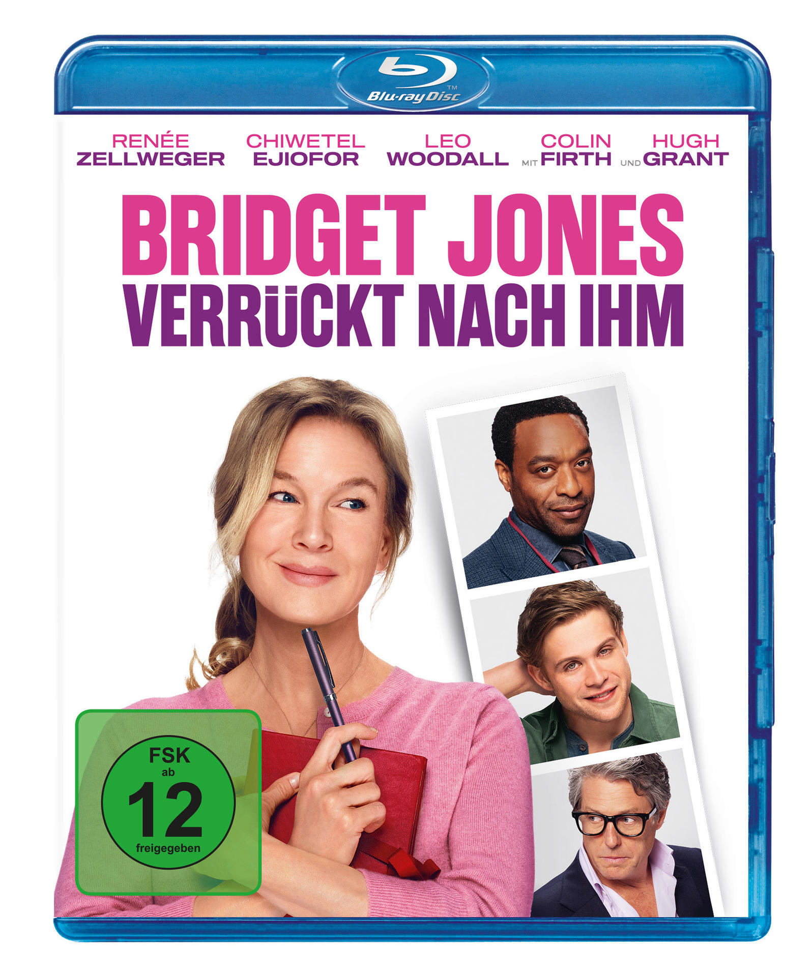 DVD-Cover mit Renée Zellweger und anderen Schauspielern. Deutscher Titel 'Bridget Jones Verrückt nach Ihm'.