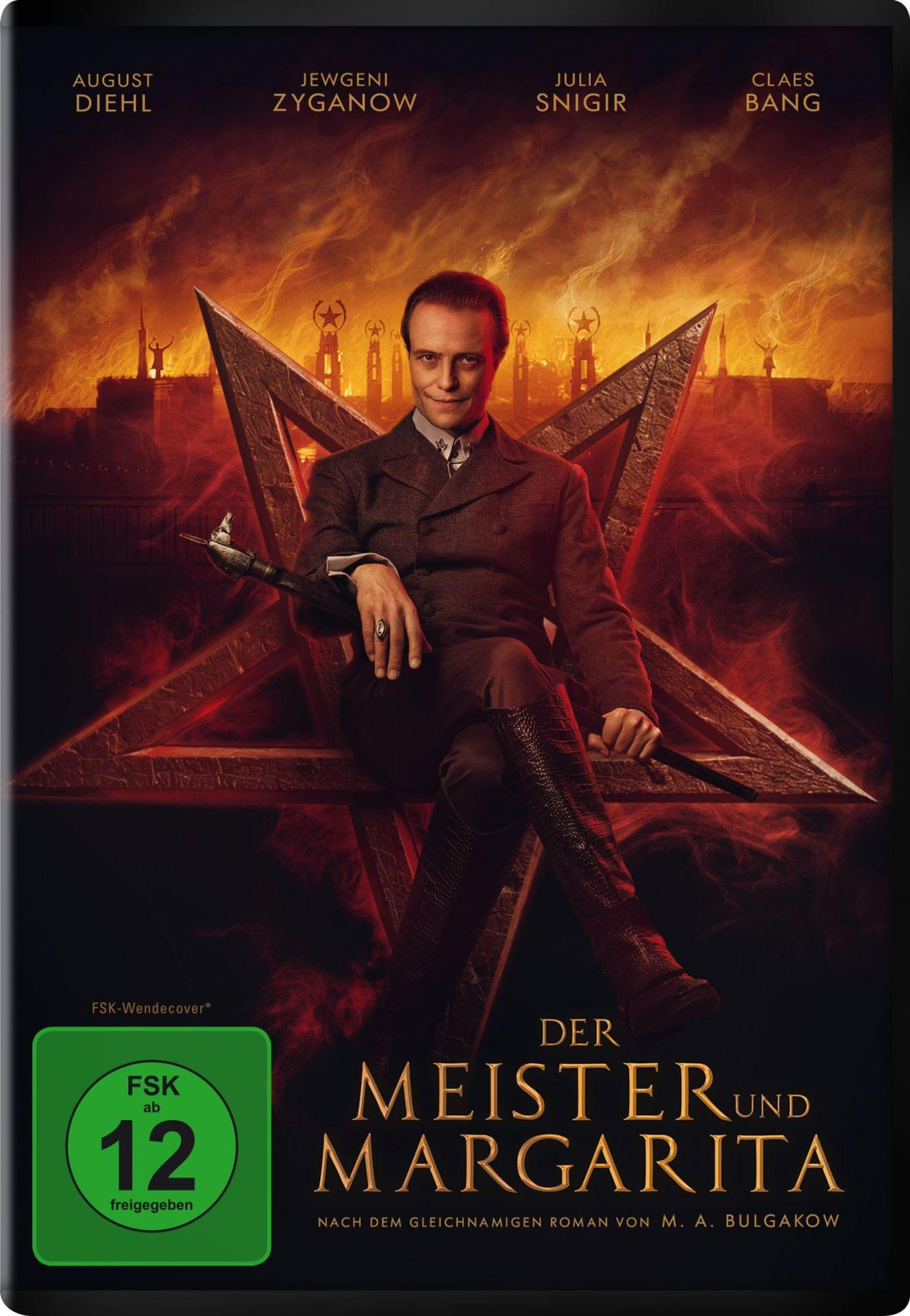 Filmcover: Ein Mann im Anzug steht vor einem Stern. Der Titel lautet Der Meister und Margarita.