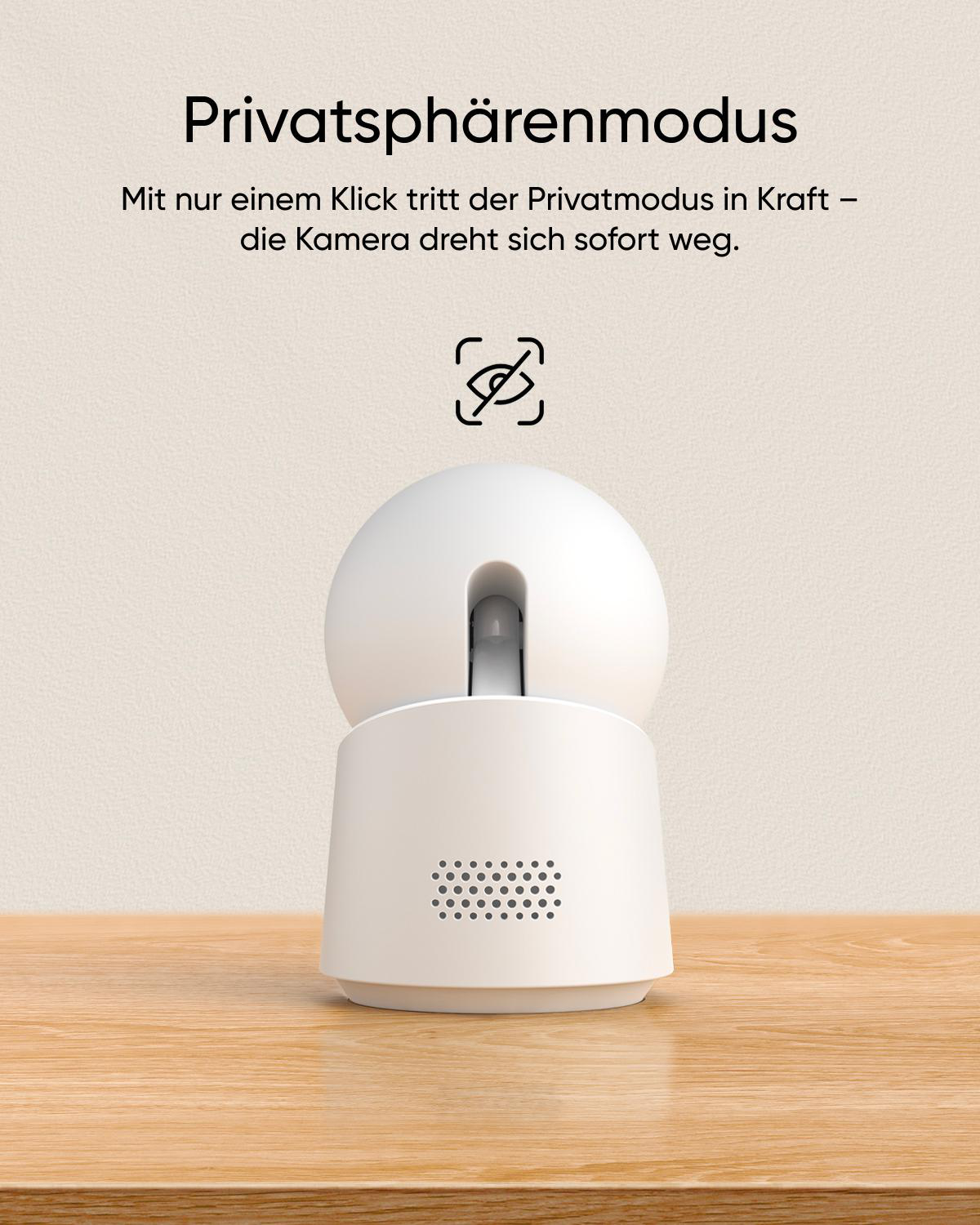 Kamera mit aktiviertem Privatsphärenmodus.