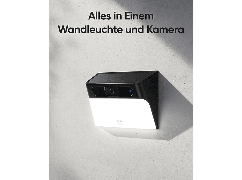Anker Eufy S120 Solar-Wandleuchte mit, Überwachungskamera (Anzahl Kameras: 1, für Außen, Nachtsichtfunktion, Weiß) — Foto 4 von 5
