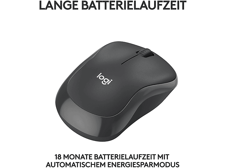 Thumbnail - LOGITECH - B2B M240 Silent für PC, Mac, Laptop und Tablets, kabellose bluetooth, Graphite