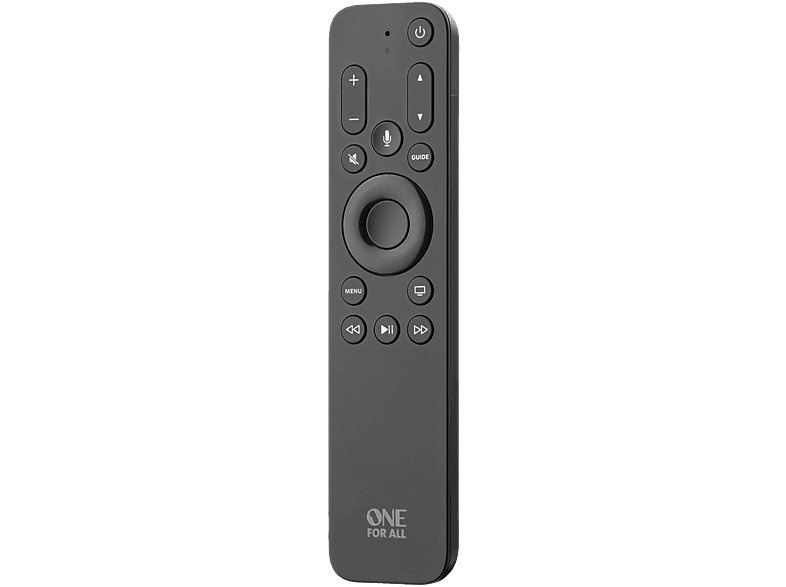 Mando a distancia - One For All URC1110, TV, Apple Audio, Compatible voz Siri, Negro