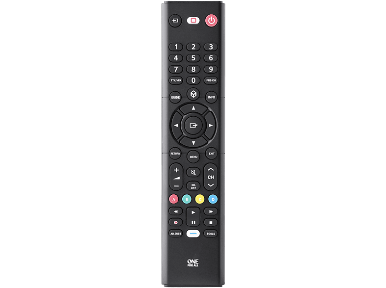 Mando a distancia - One For All URC1310, Samsung, Hasta 10 m, Negro