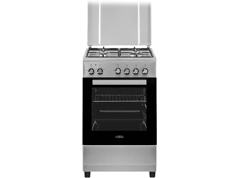 Everglades Evck5011 Gas- En Elektrisch Fornuis Rvs 50cm