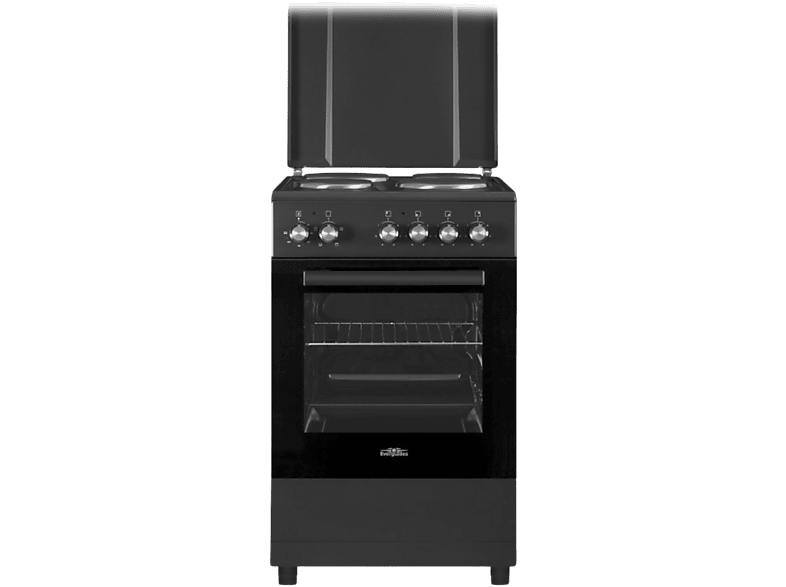 Everglades Evck5110 Elektrisch Fornuis Zwart 50cm