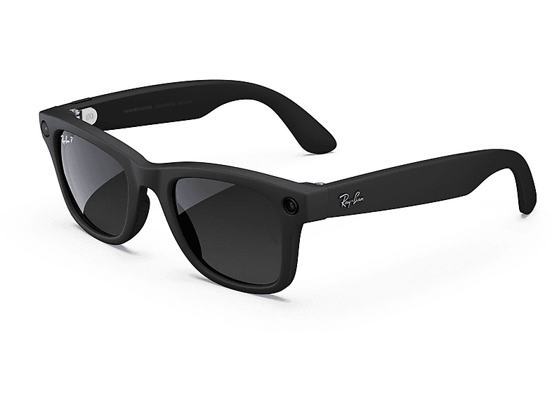 Ray-Ban Meta Wayfarer, Matt Schwarz Large, polarisiert Graphitgrau, AI Glasses