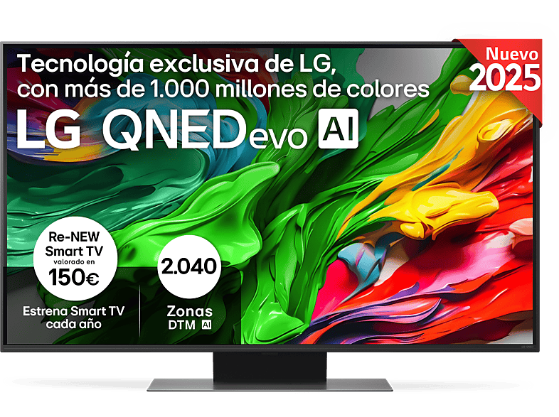 TV QNED MiniLED 50" - LG 50QNED87A6D, UHD 4K, Procesador Inteligente α7 AI Processor 4K Gen8, Smart TV, DVB-T2 (H.265), Ashed Blue