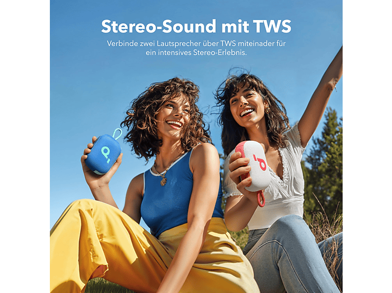 Anker soundcore Select 4 Kleiner Lautsprecher mit kräftigem Sound, Blau; Bluetooth Lautsprecher — Foto 5 von 5