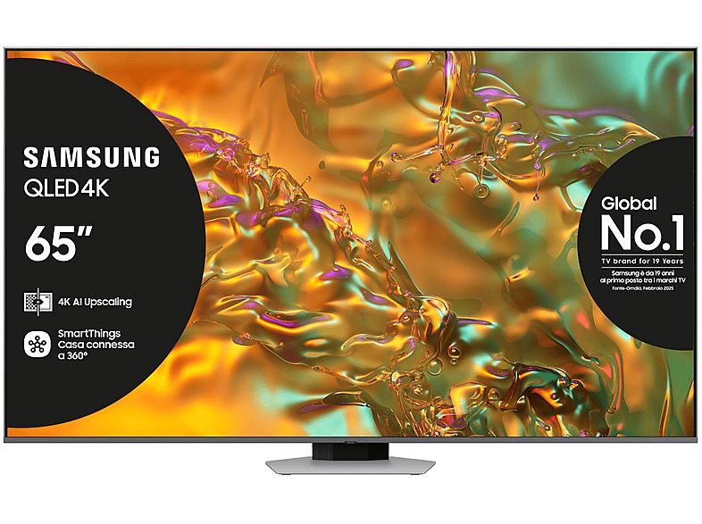 Samsung Qe65Q80Datxzt TV Qled, 65", Qled 4K