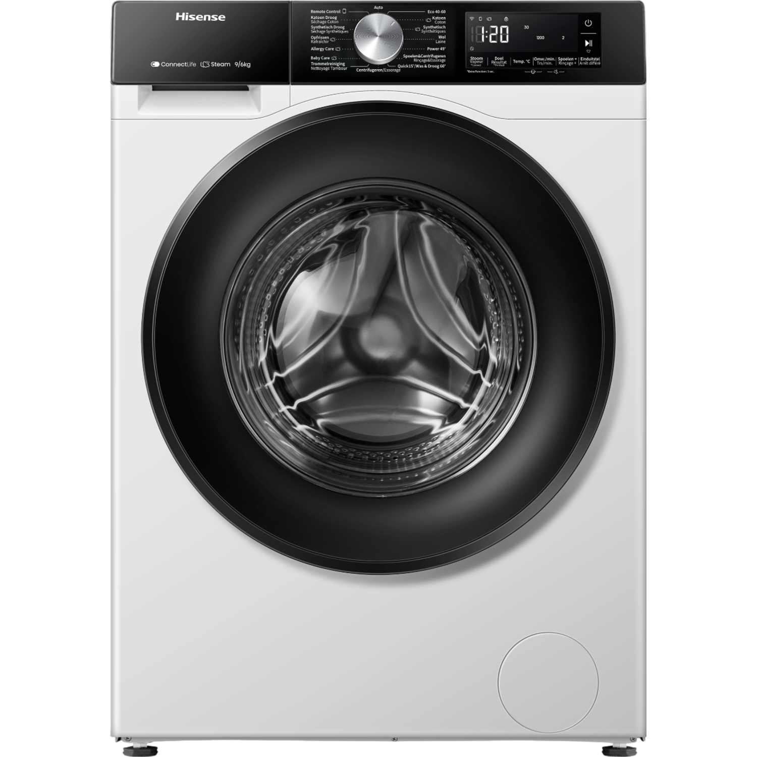 Hisense WD3s9043bw3 - Was-droogcombinatie 9 Kg + 6 1400 Rpm 72 Db