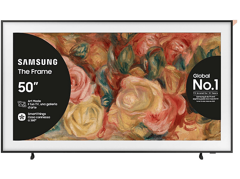 Samsung The Frame Qe50Ls03Dauxzt TV Qled, 50", Qled 4K
