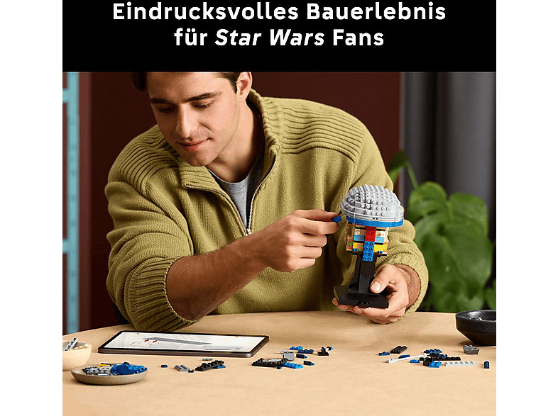 LEGO Star Wars™ 75408 Jango Fett Helm Bausatz, Mehrfarbig