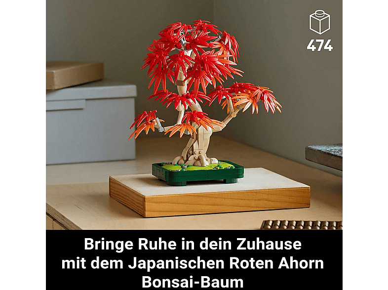Thumbnail - LEGO Botanicals 10348 Japanischer Roter Ahorn – Bonsai-Baum Bausatz, Mehrfarbig