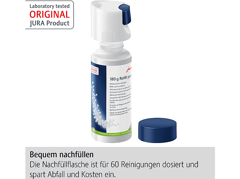 Thumbnail - JURA 24212 Mini-Tabs Nachfüllflasche, Milchsystem-Reiniger