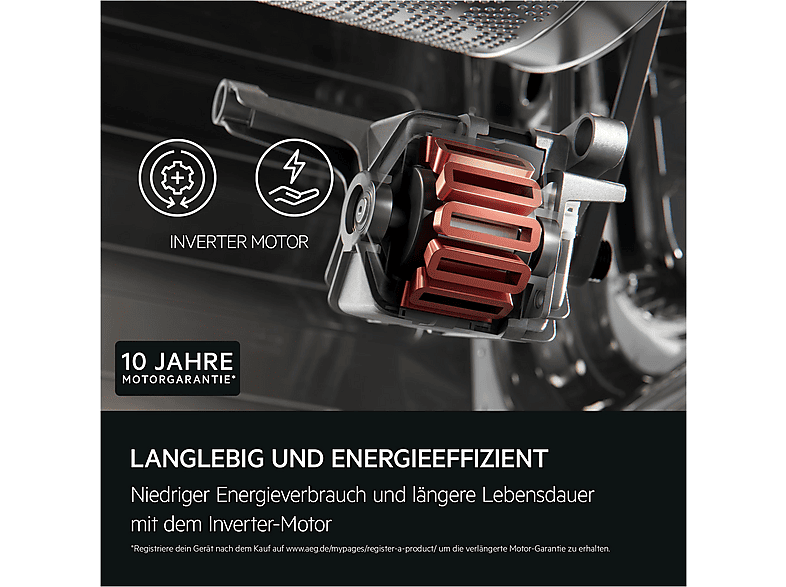AEG LWR7F65605 7000 ProSteam® Waschtrockner (10 kg / 6 kg, 1551 U/Min., freistehend, Weiß) — Foto 5 von 5
