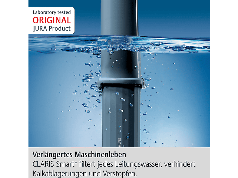 JURA 24233 CLARIS Smart+ 3er Set Filterpatrone Grau
