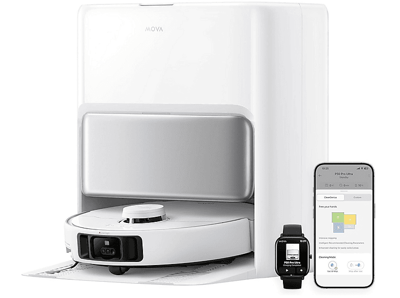 Mova P50 PRO Ultra aspirapolvere robot, 700 W