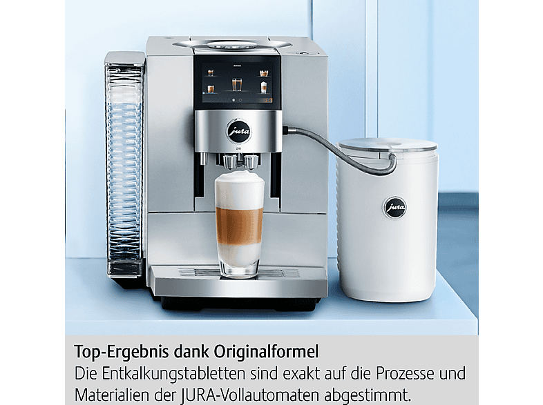 JURA 61848 2-Phasen-Entkalkungstabletten Weiß/Blau