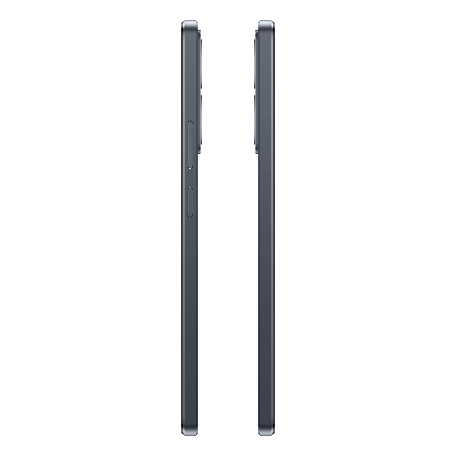 Dos smartphones de lado, con fondo negro.