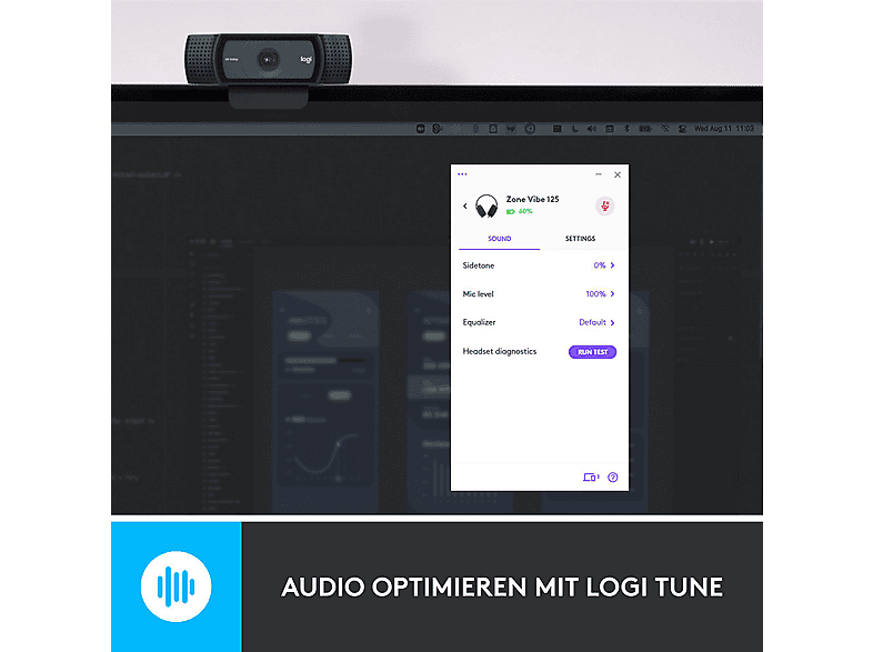Thumbnail - LOGITECH - B2B Zone Vibe 125 Headset Graphite