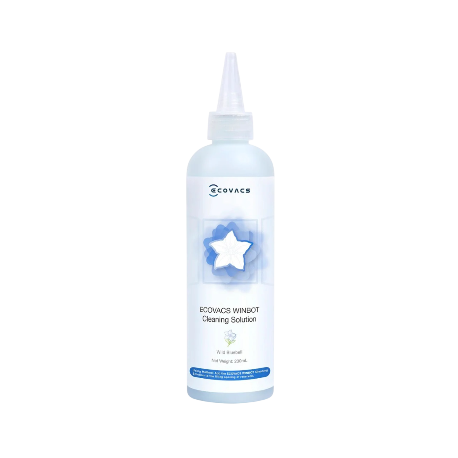 ECOVACS 230mL cleaning solution-for WINBOT Reinigingsoplossing Blauw