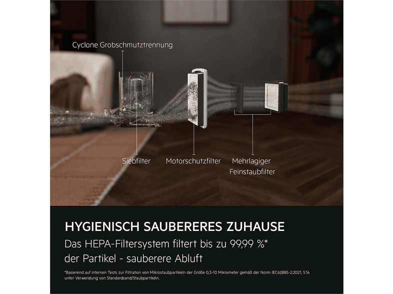 AEG AL31C1DG Bodenstaubsauger (78 dB(A), maximale Leistung: 1000 Watt, Dark Grey)
