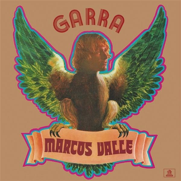 Albumcover mit einem Mann mit Engelsflügeln und dem Schriftzug 'GARRA' und 'MARCUS VALLE'.