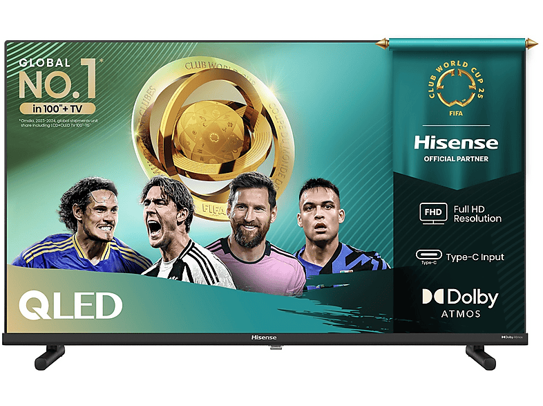 Hisense 40A5Q TV Qled, 40", Full-HD
